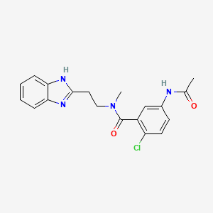 5-(acetylamino)-N-[2-(1H-benzimidazol-2-yl)ethyl]-2-chloro-N-methylbenzamide