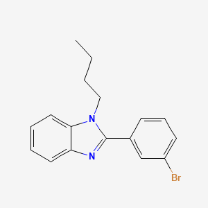 molecular formula C17H17BrN2 B3928869 2-(3-bromophenyl)-1-butyl-1H-1,3-benzodiazole 