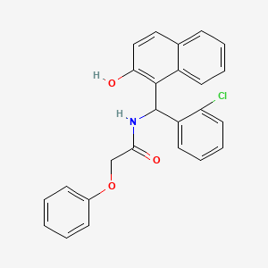 N-[(2-chlorophenyl)(2-hydroxy-1-naphthyl)methyl]-2-phenoxyacetamide