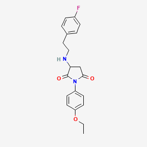 1-(4-ethoxyphenyl)-3-{[2-(4-fluorophenyl)ethyl]amino}-2,5-pyrrolidinedione