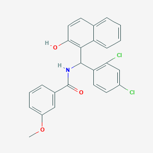 N-[(2,4-dichlorophenyl)(2-hydroxy-1-naphthyl)methyl]-3-methoxybenzamide