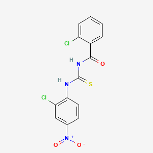 2-chloro-N-{[(2-chloro-4-nitrophenyl)amino]carbonothioyl}benzamide