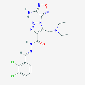 1-(4-amino-1,2,5-oxadiazol-3-yl)-N'-(2,3-dichlorobenzylidene)-5-[(diethylamino)methyl]-1H-1,2,3-triazole-4-carbohydrazide