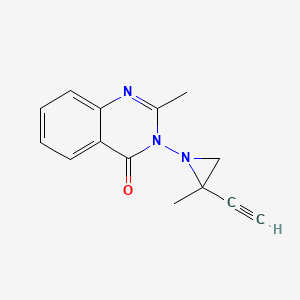 3-(2-ethynyl-2-methyl-1-aziridinyl)-2-methyl-4(3H)-quinazolinone