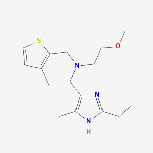 N-[(2-ethyl-4-methyl-1H-imidazol-5-yl)methyl]-2-methoxy-N-[(3-methyl-2-thienyl)methyl]ethanamine