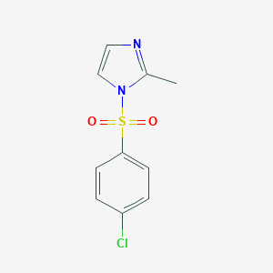 molecular formula C10H9ClN2O2S B392906 1-[(4-chlorophenyl)sulfonyl]-2-methyl-1H-imidazole 