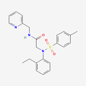 molecular formula C23H25N3O3S B3929067 N~2~-(2-ethylphenyl)-N~2~-[(4-methylphenyl)sulfonyl]-N~1~-(2-pyridinylmethyl)glycinamide 