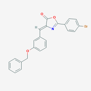 molecular formula C23H16BrNO3 B392907 4-[3-(benzyloxy)benzylidene]-2-(4-bromophenyl)-1,3-oxazol-5(4H)-one 