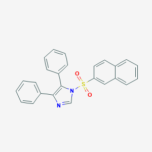 molecular formula C25H18N2O2S B392909 1-(2-Naphthylsulfonyl)-4,5-diphenyl-1H-imidazole 