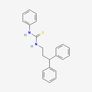 molecular formula C22H22N2S B3929093 1-(3,3-Diphenylpropyl)-3-phenylthiourea 