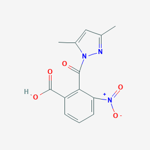 2-(3,5-Dimethyl-pyrazole-1-carbonyl)-3-nitro-benzoic acid