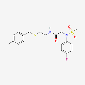 N~2~-(4-fluorophenyl)-N~1~-{2-[(4-methylbenzyl)thio]ethyl}-N~2~-(methylsulfonyl)glycinamide