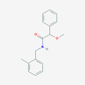 molecular formula C17H19NO2 B3929148 2-methoxy-N-(2-methylbenzyl)-2-phenylacetamide 