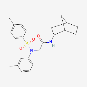 molecular formula C23H28N2O3S B3929169 N~1~-bicyclo[2.2.1]hept-2-yl-N~2~-(3-methylphenyl)-N~2~-[(4-methylphenyl)sulfonyl]glycinamide 