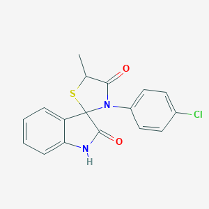 3'-(4-Chlorophenyl)-5'-methyl-4'H-spiro[indole-3,2'-[1,3]thiazolidine]-2,4'(1H)-dione