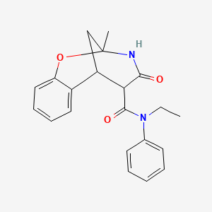 N-ethyl-9-methyl-11-oxo-N-phenyl-8-oxa-10-azatricyclo[7.3.1.0~2,7~]trideca-2,4,6-triene-12-carboxamide