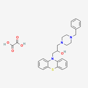 molecular formula C28H31N3O5S B3929181 1-(4-Benzylpiperazin-1-yl)-3-phenothiazin-10-ylpropan-2-ol;oxalic acid 