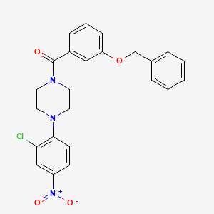 [3-(Benzyloxy)phenyl][4-(2-chloro-4-nitrophenyl)piperazin-1-yl]methanone