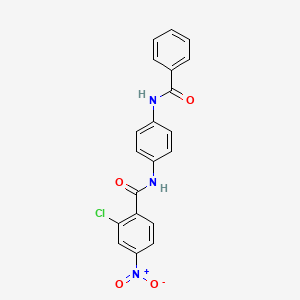 N-[4-(benzoylamino)phenyl]-2-chloro-4-nitrobenzamide