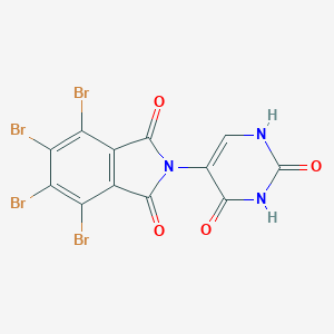 molecular formula C12H3Br4N3O4 B392922 4,5,6,7-tetrabromo-2-(2,4-dioxo-1,2,3,4-tetrahydro-5-pyrimidinyl)-1H-isoindole-1,3(2H)-dione 