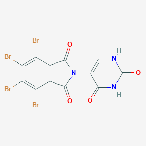 molecular formula C12H3Br4N3O4 B392922 4,5,6,7-TETRABROMO-2-(2,4-DIOXO-1,2,3,4-TETRAHYDROPYRIMIDIN-5-YL)-2,3-DIHYDRO-1H-ISOINDOLE-1,3-DIONE 