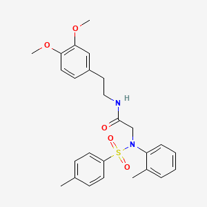 N~1~-[2-(3,4-dimethoxyphenyl)ethyl]-N~2~-(2-methylphenyl)-N~2~-[(4-methylphenyl)sulfonyl]glycinamide