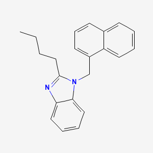 molecular formula C22H22N2 B3929279 2-butyl-1-(1-naphthylmethyl)-1H-benzimidazole 