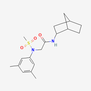 N-(2-bicyclo[2.2.1]heptanyl)-2-(3,5-dimethyl-N-methylsulfonylanilino)acetamide