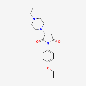 1-(4-ethoxyphenyl)-3-(4-ethyl-1-piperazinyl)-2,5-pyrrolidinedione