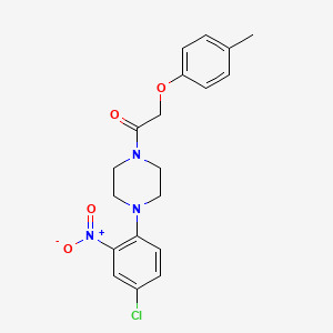 1-[4-(4-Chloro-2-nitrophenyl)piperazin-1-yl]-2-(4-methylphenoxy)ethanone