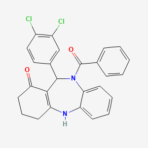 10-benzoyl-11-(3,4-dichlorophenyl)-2,3,4,5,10,11-hexahydro-1H-dibenzo[b,e][1,4]diazepin-1-one