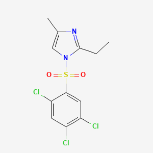 molecular formula C12H11Cl3N2O2S B3929433 2-ethyl-4-methyl-1-[(2,4,5-trichlorophenyl)sulfonyl]-1H-imidazole 