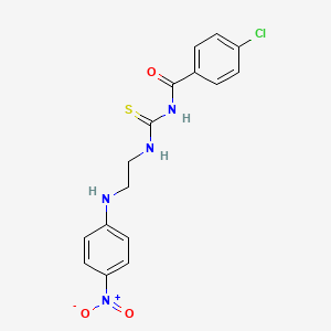 4-chloro-N-[({2-[(4-nitrophenyl)amino]ethyl}amino)carbonothioyl]benzamide