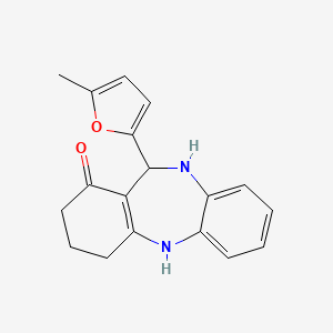 11-(5-methyl-2-furyl)-2,3,4,5,10,11-hexahydro-1H-dibenzo[b,e][1,4]diazepin-1-one