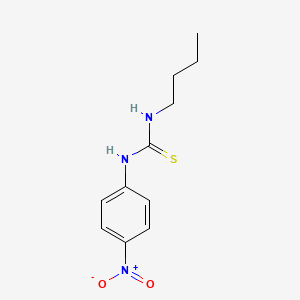 molecular formula C11H15N3O2S B3929458 N-butyl-N'-(4-nitrophenyl)thiourea 