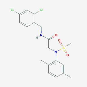 molecular formula C18H20Cl2N2O3S B3929463 N~1~-(2,4-dichlorobenzyl)-N~2~-(2,5-dimethylphenyl)-N~2~-(methylsulfonyl)glycinamide 