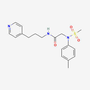 2-[(4-methylphenyl)(methylsulfonyl)amino]-N-(3-pyridin-4-ylpropyl)acetamide