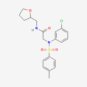 N~2~-(3-chlorophenyl)-N~2~-[(4-methylphenyl)sulfonyl]-N~1~-(tetrahydro-2-furanylmethyl)glycinamide