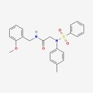 N~1~-(2-methoxybenzyl)-N~2~-(4-methylphenyl)-N~2~-(phenylsulfonyl)glycinamide