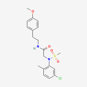 N~2~-(5-chloro-2-methylphenyl)-N~1~-[2-(4-methoxyphenyl)ethyl]-N~2~-(methylsulfonyl)glycinamide