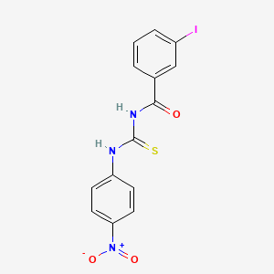 3-iodo-N-{[(4-nitrophenyl)amino]carbonothioyl}benzamide