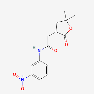 2-(5,5-dimethyl-2-oxotetrahydro-3-furanyl)-N-(3-nitrophenyl)acetamide