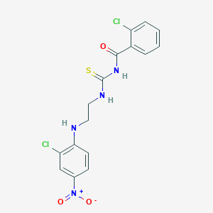 2-chloro-N-[({2-[(2-chloro-4-nitrophenyl)amino]ethyl}amino)carbonothioyl]benzamide