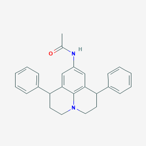 N-(1,7-diphenyl-2,3,6,7-tetrahydro-1H,5H-pyrido[3,2,1-ij]quinolin-9-yl)acetamide