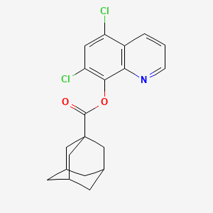 (5,7-Dichloroquinolin-8-yl) adamantane-1-carboxylate