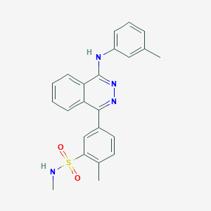 molecular formula C23H22N4O2S B3929685 N,2-dimethyl-5-{4-[(3-methylphenyl)amino]phthalazin-1-yl}benzenesulfonamide 