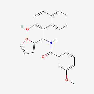 N-[2-furyl(2-hydroxy-1-naphthyl)methyl]-3-methoxybenzamide