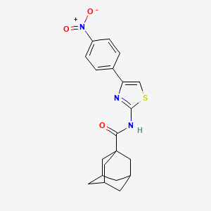 N-[4-(4-nitrophenyl)-1,3-thiazol-2-yl]adamantane-1-carboxamide