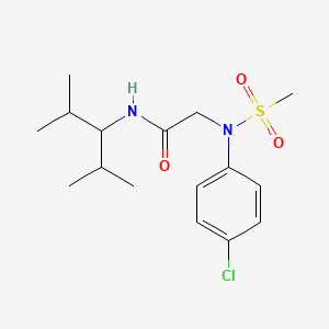 N~2~-(4-chlorophenyl)-N~1~-(1-isopropyl-2-methylpropyl)-N~2~-(methylsulfonyl)glycinamide