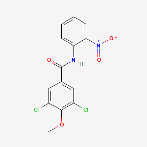 3,5-dichloro-4-methoxy-N-(2-nitrophenyl)benzamide